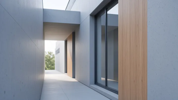 Heller Architektur-Durchgang als alternativer Weg – Symbolbild Kredit ohne Bonität